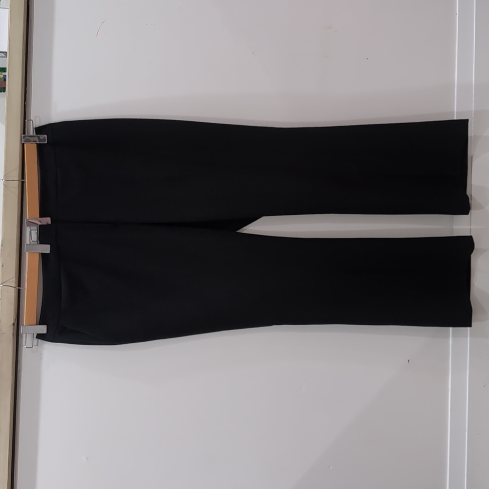 CALVIN KLEIN | Women's Black Modern Essential Straight Leg Classic Fit Trousers